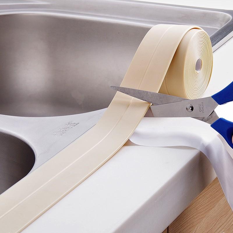 3.2M Kitchen Sealing Strip Waterproof Self Adhesive Caulk Tape Bath Wall 3.2mX38mm