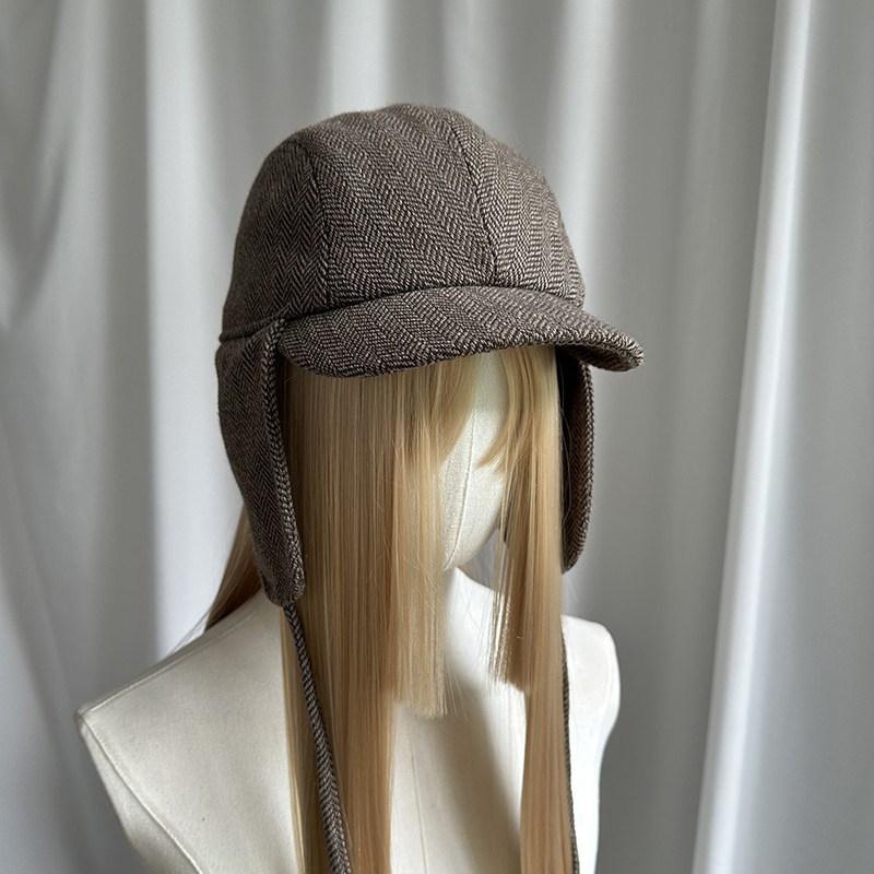Women's New Winter Trapper Hat - Fashion Casual Plaid Earflap Cap Wide Brim Coldproof Outdoor Stylish Aviator Hat