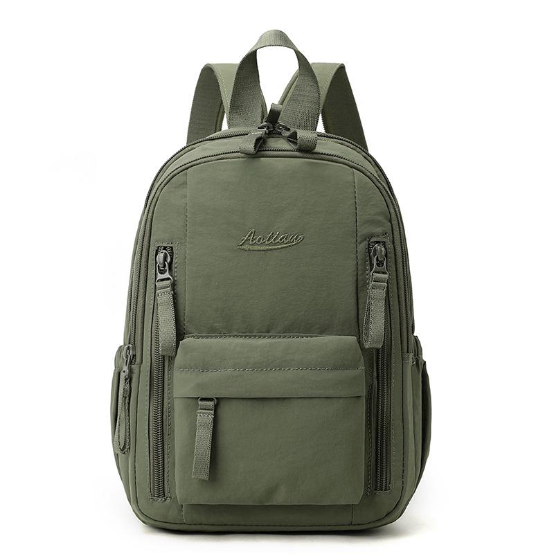 Multi-functional Chest Bag Solid Color Women's Backpack Multi-layer Men's Crossbody Bag