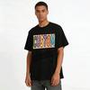 Custom Elementary Retro Checkered Print Casual Tee Pure cotton T-shirt
