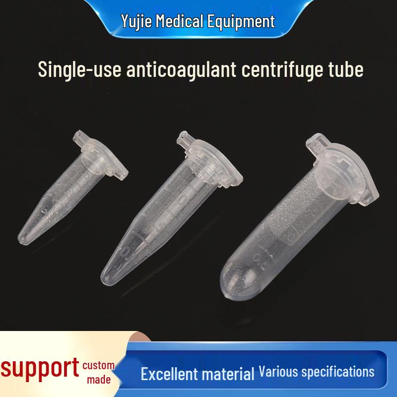 Anticoagulant Bullet Head Centrifuge Tube 0.5/1.5/2ml for Blood Cell Analysis 0.5ml