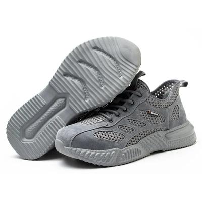 2025 New Type of Solid Color Flat Heel Lace-up Round-toe Men's Hiking, High-quality Sports and Outdoor Breathable Running Shoes