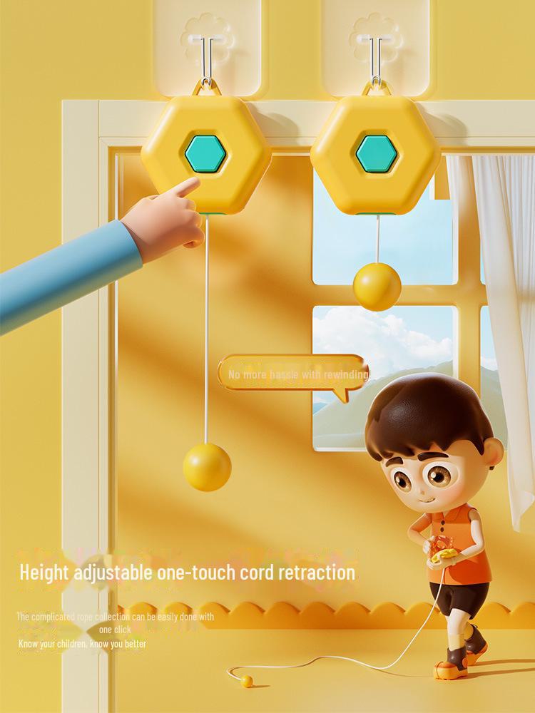 Children's Indoor Hanging Table Tennis Trainer for Hand-Eye Coordination