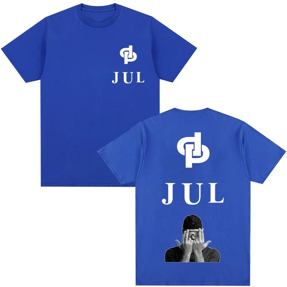 

Unisex Women Fashion Hip Hop Vintage Popular T-shirt French Rapper Jul Graphic Classic T Shirt Oversized Cotton Casual Short Sleeve 4XL