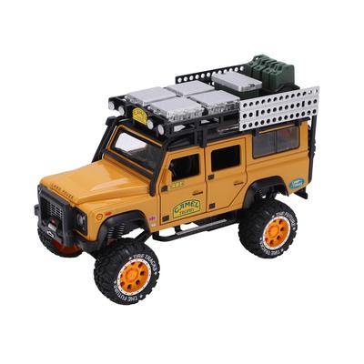 1 28 Off Road Model Araba Alaşımlı Geri Çekmeli Oyuncak Araba Sesli ve Işıklı Çocuklar İçin Erkek Kız Hediye