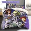 Beetlejuice2 Pattern Bedding Quilt Set  Home Decoration  Gift (1 * Duvet Cover + 2 * Pillowcase  Without Core)