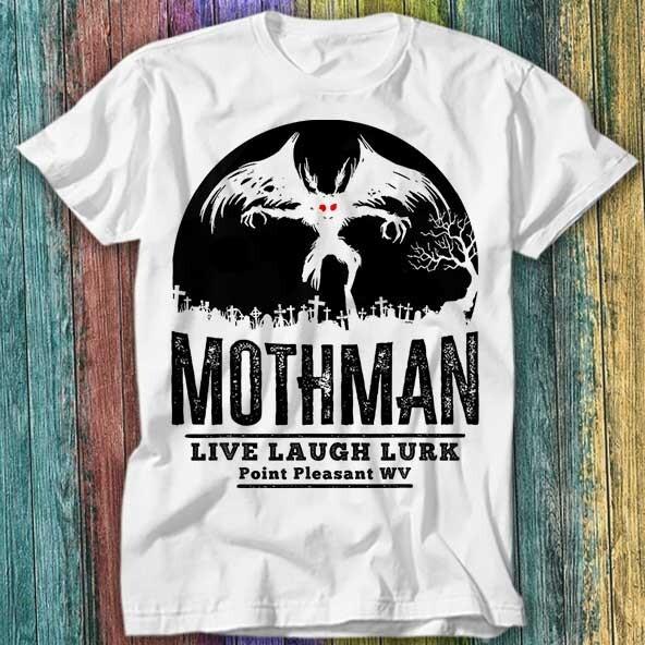 

Mothman Is Real T Shirt Top Tee 473 L