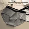 Ladies Spring and Autumn New Pokdot Pure Cotton Antibacterial Extended Middle Waist Triangle Briefs