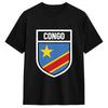 Fashion Congo Flag TShirts Unisex Round Collar Pure Cotton T Shirt Short Sleeve Tee Shirt 6XL Tops