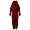 Macacão Feminino de Inverno Felpudo com Capuz Roupas de Casa Pijama Mangas Compridas