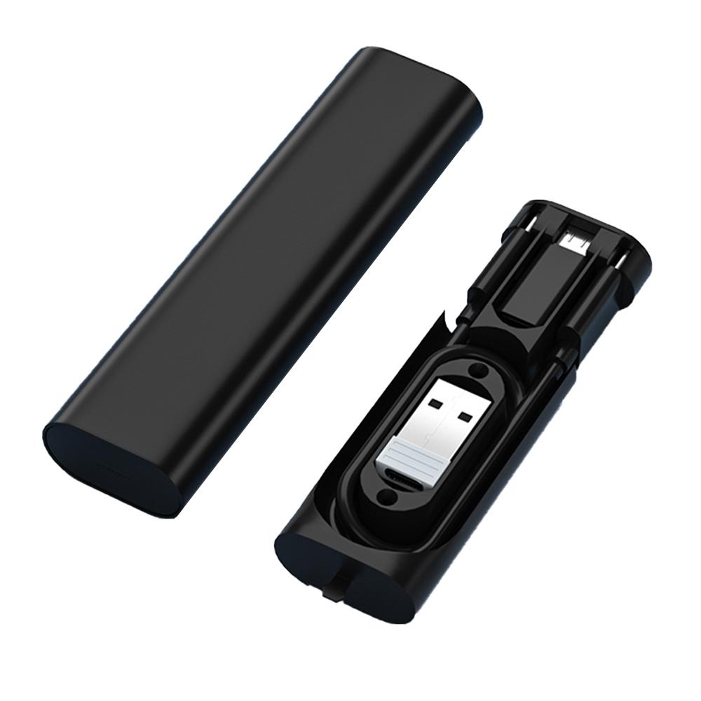 5 in 1 Multi Adapter Storage Box 60W 3A Type-C Fast Charging Cable Micro/8Pin/USB Adapter Set A