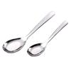 1Pc Stainess Steel Kitchen Dining Bar Tableware Flat Soup Spoon