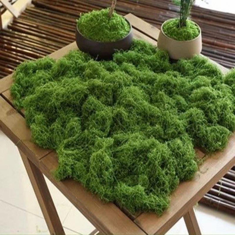 Woolen Landscape Wall with Simulated Moss and Rockery Stones for Gardens and Tanks