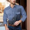 Men'S Fashionable Lapel And Shoulder Length Short Sleeved Casual Top