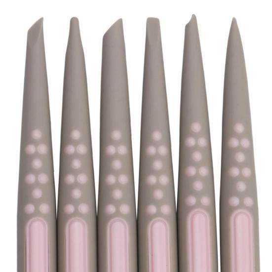 6 ks/sada Fondán Cukr Měkké špičky Tvarovače Dort Květina Modelování Řemeslná hlína Nástroj