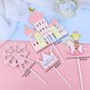 Princess and Prince Ferris Wheel Cake Topper for Birthday Decoration