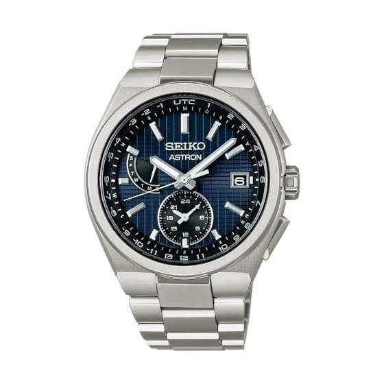 

[Seiko Watch] ASTRON SBXY065 Men s Watch Made in Japan Solar Radio Modification World Time Function/Date/Weekday Calendar Navy Dial Pure Titanium