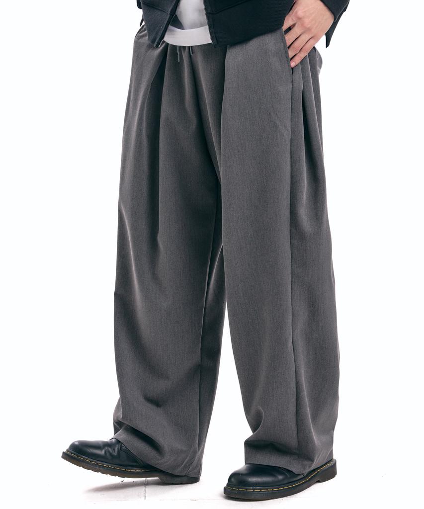 Descheuis Side-Pleated Balloon Fit Slacks_Charcoal