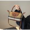 2024 Retro British Plaid Mini Crossbody Dumpling Bag