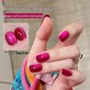 2024 Summer Pitaya Crystal Cat Eye Nail Gel - Ume Jam Rose & Ice Red
