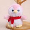 Penguin Plush Keychain With Bow Tie And Scarf Design For Bag Decor