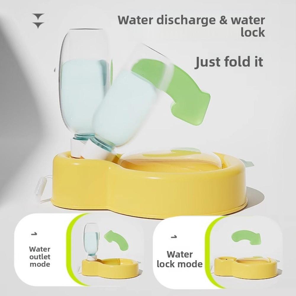 Leak Proof Cat Dog Water Bottle Folding Food Water Container Portable Pet Water Bowl  Walking Dog
