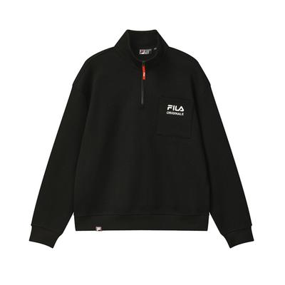 Original Fashion Versatile Retro Trendy Casual Pullover Loose Sweatshirt Men Sweatshirt Black F11M549204FBK