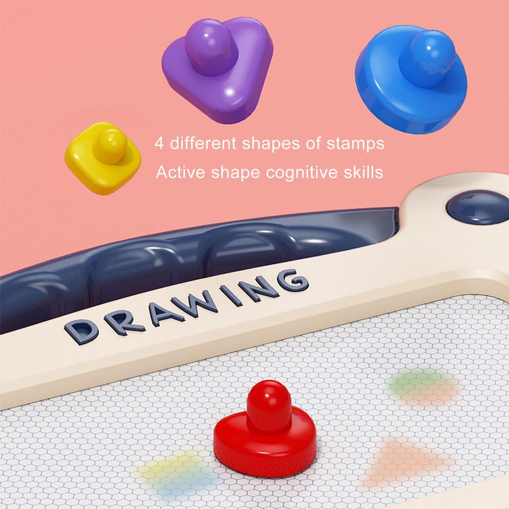 Magnetische Maltafel Löschbar Pädagogische Fähigkeitsentwicklung Malen Kritzeln Schreibtisch mit 4