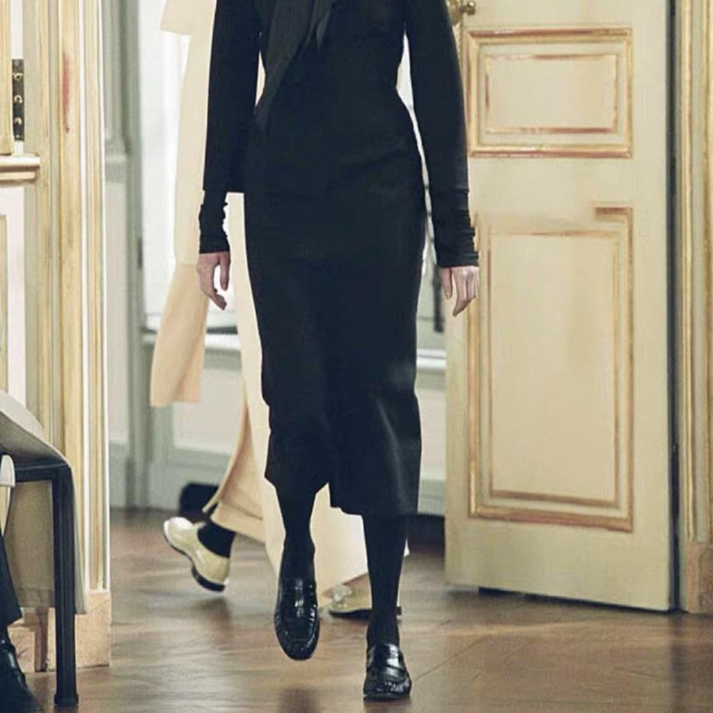 Retro Fashion Handmade Pleated New British Style Leather Shoes Women's Eel Leather Flat-soled Single Shoes