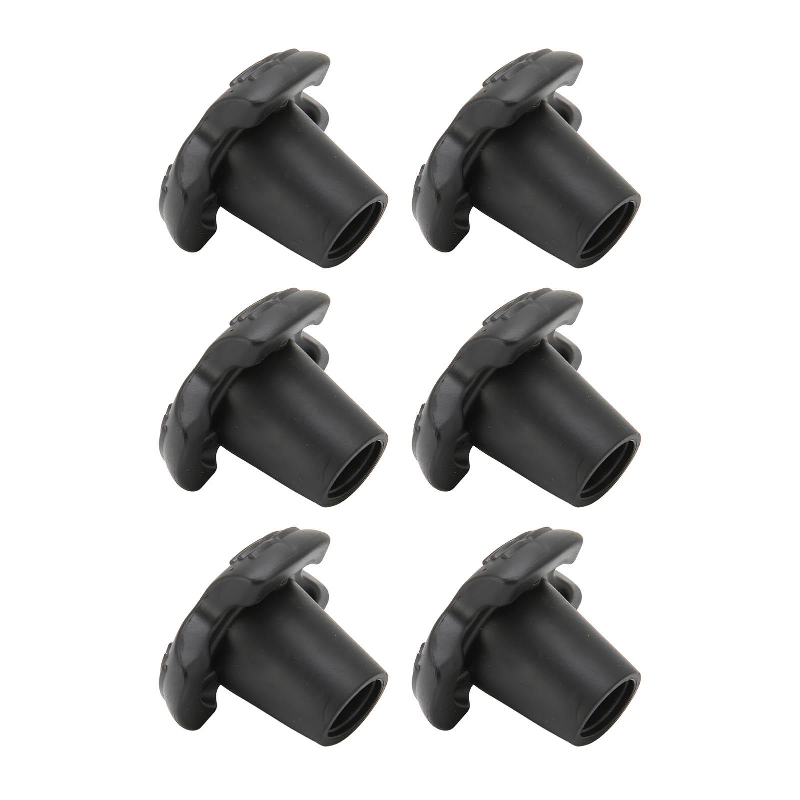 

6pcs Walking Cane Tip Bendable Crutch Rubber Head 19mm 0.7in Inner Diameter Walking Stick Tips Crutch Accessories