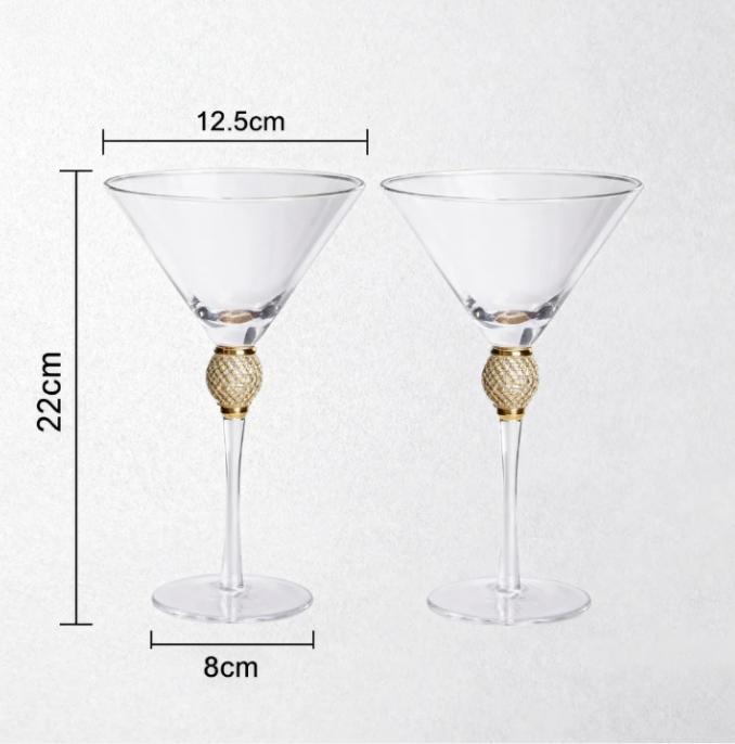 2pcs Light Luxury High-end Crystal Cup Red Wine Glass Set Tall Glass Party Wine Glass Glasses DrinkingGlasses for ChampagneFlute
