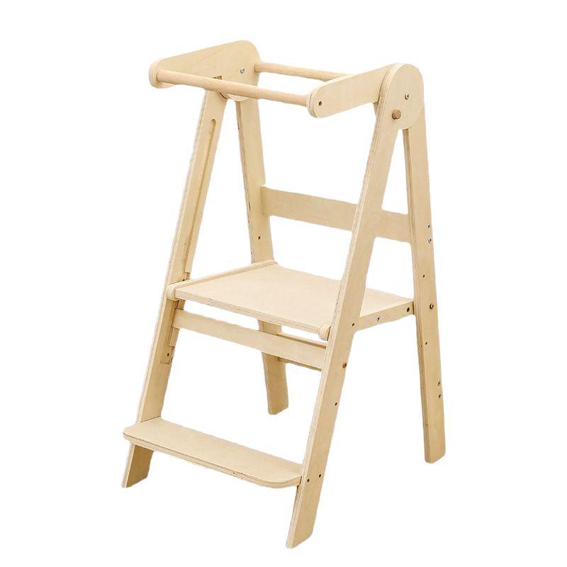 Kids' Montessori Learning Tower: Foldable Anti-Fall Step Stool for Hand Washing & Dining