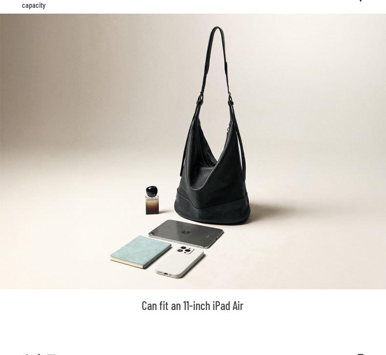 Qiu Zhen Large Capacity Fashion Tote & Crossbody Bucket Bag for Women