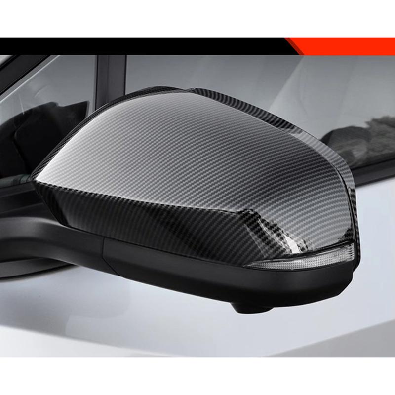 Rear Mirror Cover Protector For Toyota Tacoma 2025 ABS Material Glossy Black Carbon Look Exterior Decoration Car Accessories