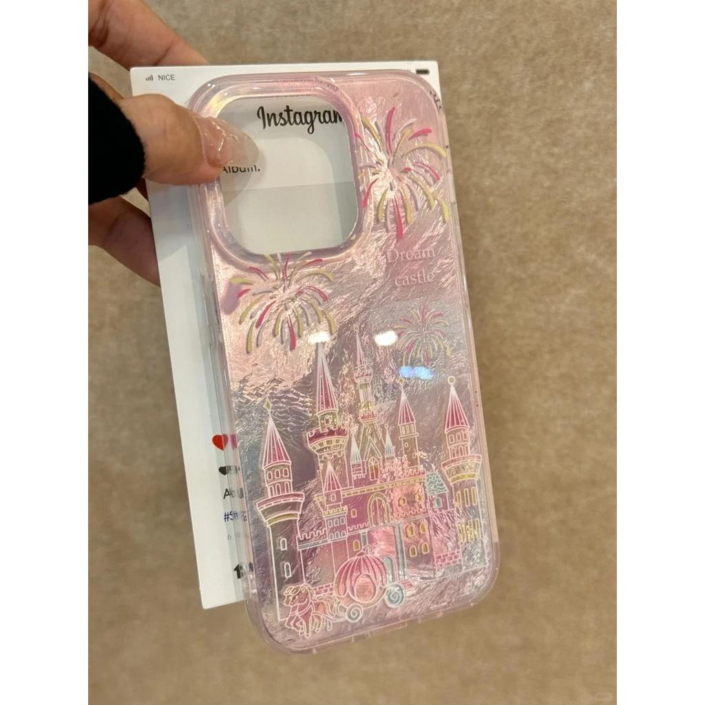 The New Imd Phone Case of Castle Fireworks Is Suitable for Apple 16promax Vortex Iphone15. Female 13