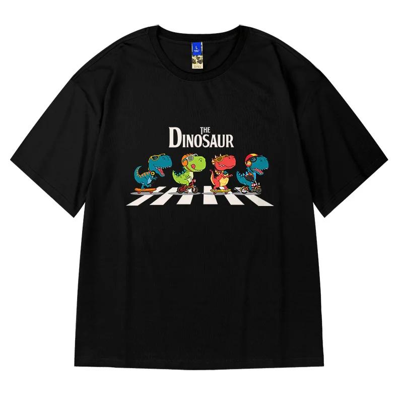 Streetwear Harajuku Summer Cartoon Cat Print T-Shirts Vintage Version Trend Casual Clothes Hip Hop Creative T Shirts y2k