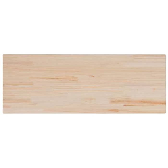VidaXL Dessus de table 110x40x2,5 cm rectangulaire bois de pin massif, dessus de table en bois, dessus de table basse, 847432