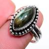 Labradorite Gemstone Handmade 925 Sterling Silver Jewelry Ring Size 6