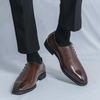 მოდური ტყავის ფეხსაცმელი მამაკაცისთვის, ყოველდღიური ლოფერები, მდიდრული დიზაინი, ჩასაცმელი, მამაკაცის კლასიკური ფეხსაცმელი, თავისუფალი სტილი, დიდი ზომა, კარგი ცვეთამედეგი ძირი