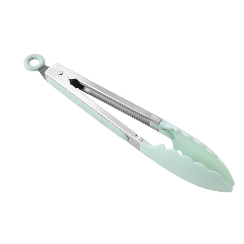 Oeny Stainless Steel Nylon Kitchen Food Tongs