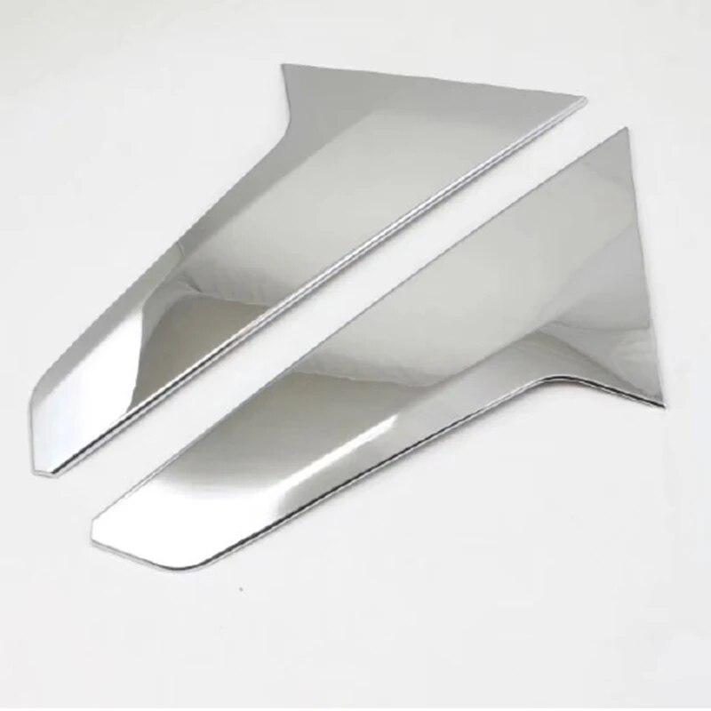 For Chevrolet Holden Equinox 2018 ABS Chrome Rear Window Spoiler Side Bevel Cover Trim Pillar Post Car Styling Accessories