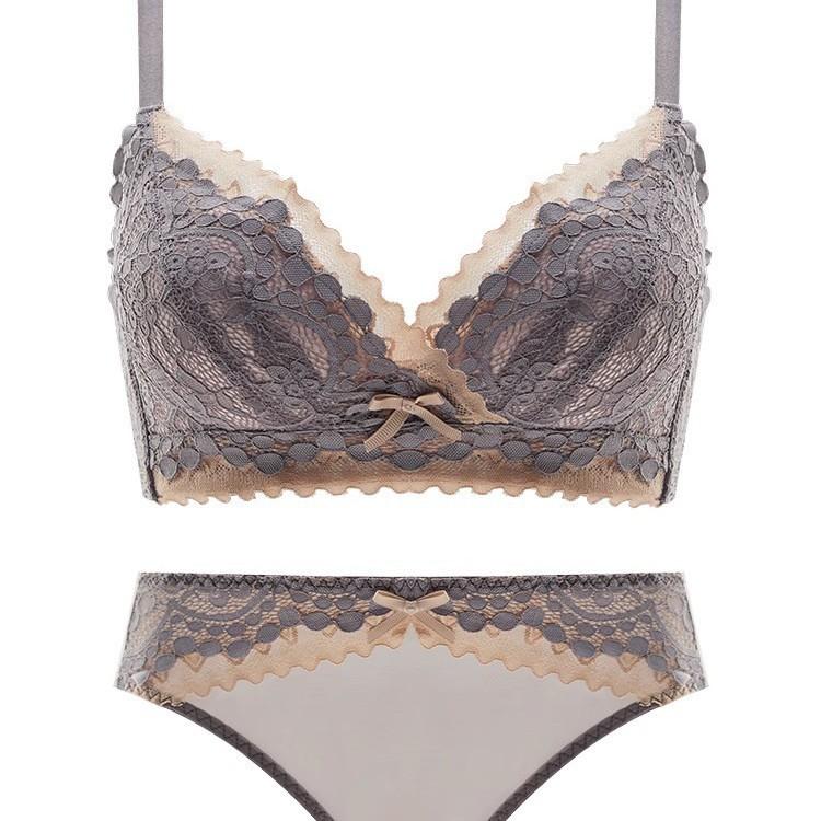 Ensemble de sous-vêtements pour femmes, push-up pour petits seins, sans armatures, maintien des seins secondaires, anti-affaissement, sexy, nouvelle collection automne-hiver, ensemble de cache-soutien-gorge