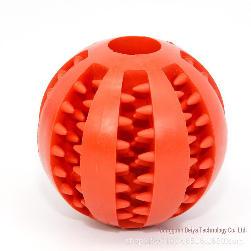 Hundeleckerli-Ausgabe-Ball - TPR-Gummi Pädagogisches & Zahnreinigendes Wassermelonen-Spielzeug