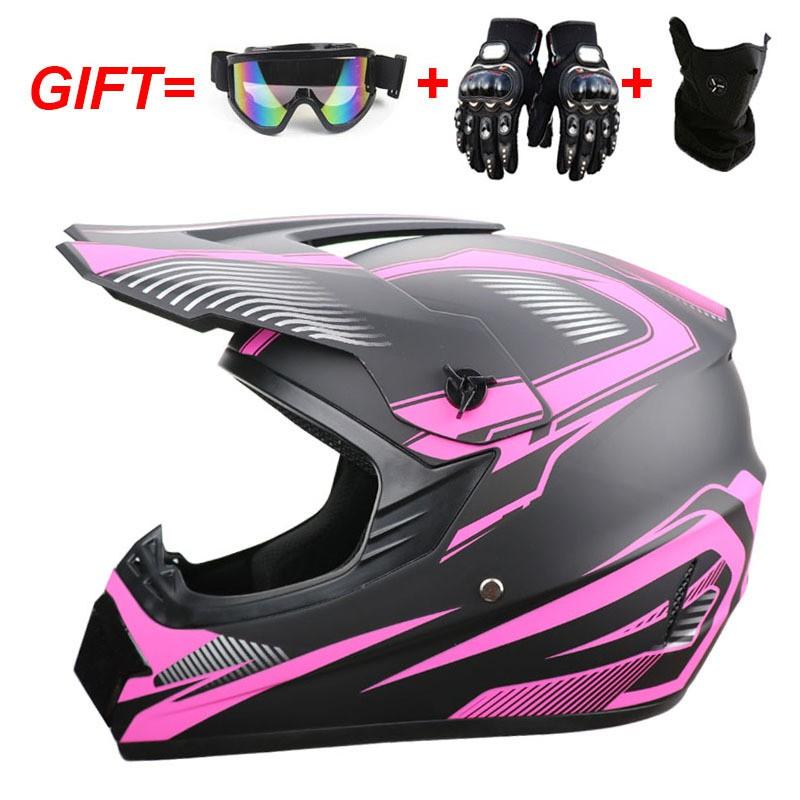 Full Face Motorcycle Helmet Off-Road ATV Dirt Bike Downhill Mountain Karting Adult Unisex ABS Safety Gear