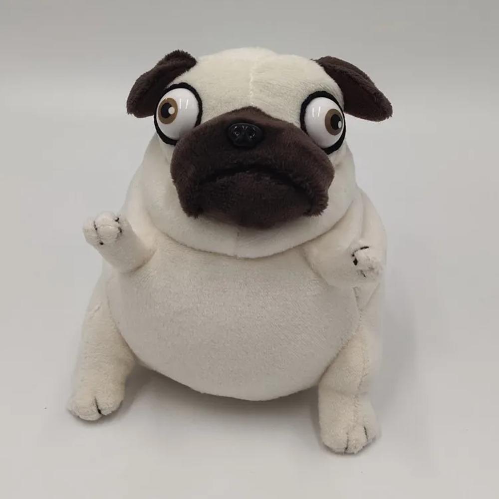 Peluche Kawaii 15cm cane l'Elfo Carlino Grasso Carlino Seduto Cani Giocattolo Bambole di Pezza per Bambini Regalo di Compleanno Bambole