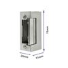 Qoltec Symmetrical Electric Strike with Memory and Lock | 12V | Stainless Steel