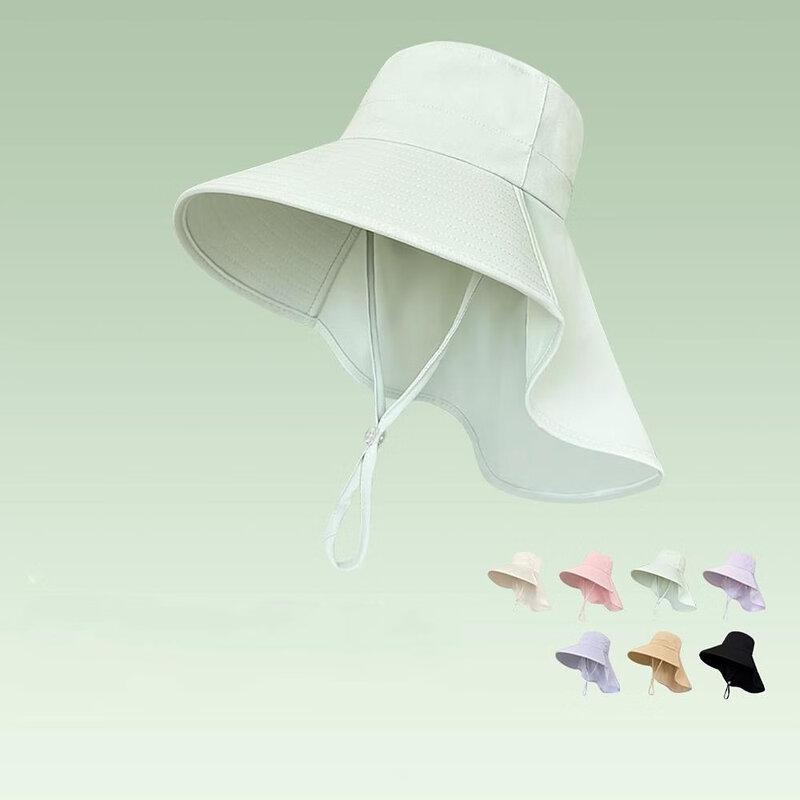 Junbie Women's Large Brim Summer Neck Protection Fisherman Hat