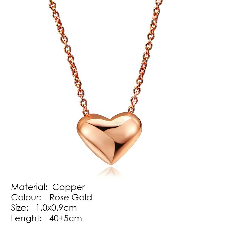 

Top Quality Heart Crystal Rose Gold Color Fashion Pendant Jewelry Made with Austria Crystal ZYN129 ZYN130