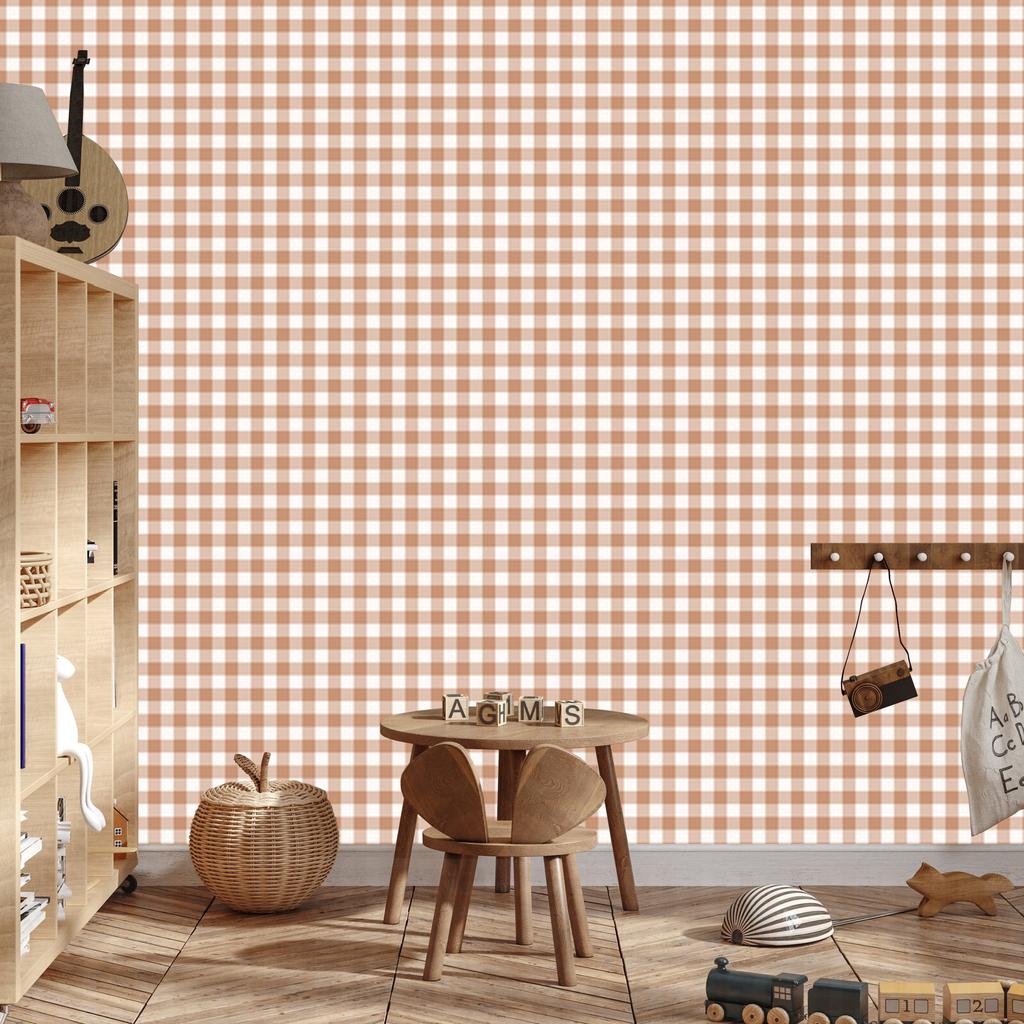 Wallpaper Fabric Pattern Cream, Beige and White for Living Room and Bedroom 50x1000