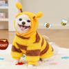 Pet Apparel PU Fleece Bee Pet Costume Four Legs Bee Style Puppy Coat Apparel Warm Funny Design Pet Jumpsuit Chihuahua Size